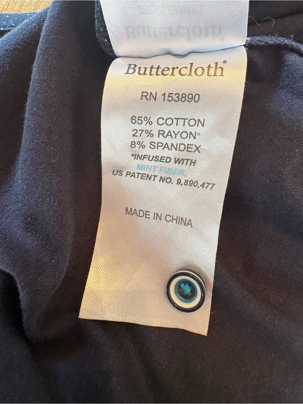 Buttercloth Men’s Icy Cotton Blue Short sleeve Button Down Shirt Size Large - Picture 14 of 14